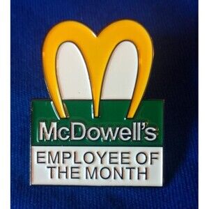 McDowell's Coming to America Employee of the Month Enamel Lapel Pin